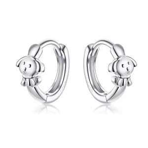 (afbeelding voor) Pandora Style Eerlijke puppy Oorringen - SCE662