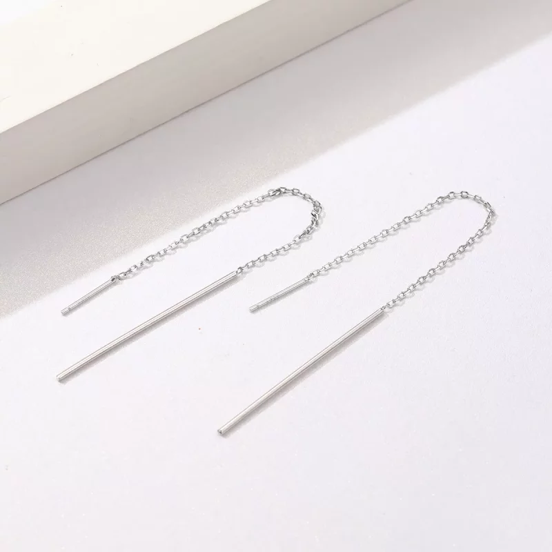 (afbeelding voor) Pandora Style Elegante lijn Oorhangers - SCE490 - Bekijken 2