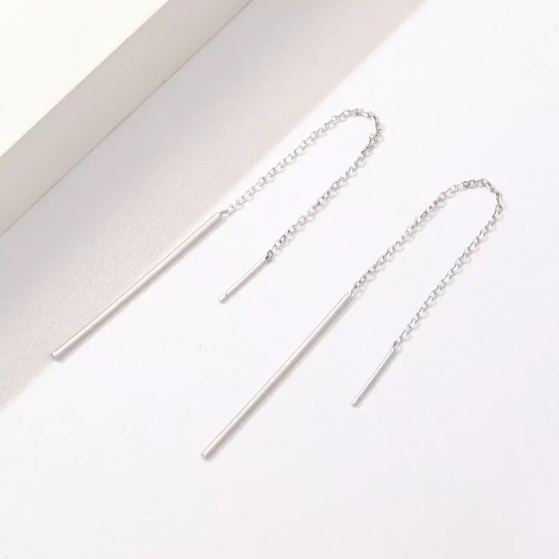 (afbeelding voor) Pandora Style Elegante lijn Oorhangers - SCE490 - Bekijken 4