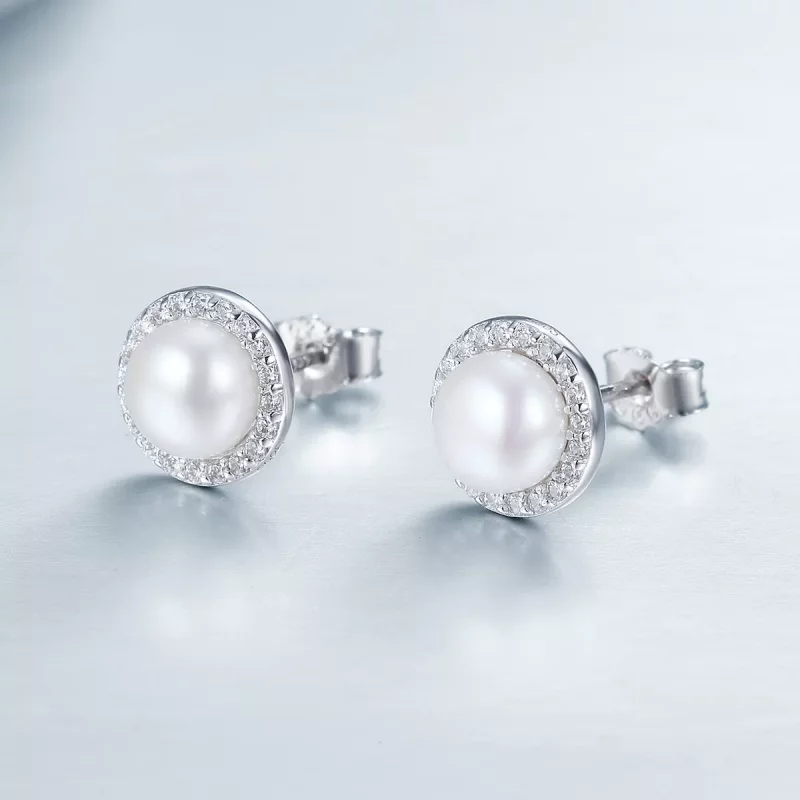 (afbeelding voor) Pandora Style Elegante monoloog Oorknopjes - SCE122 - Bekijken 4