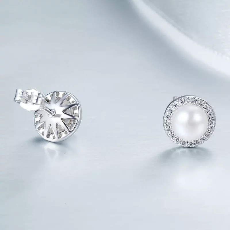 (afbeelding voor) Pandora Style Elegante monoloog Oorknopjes - SCE122 - Bekijken 5