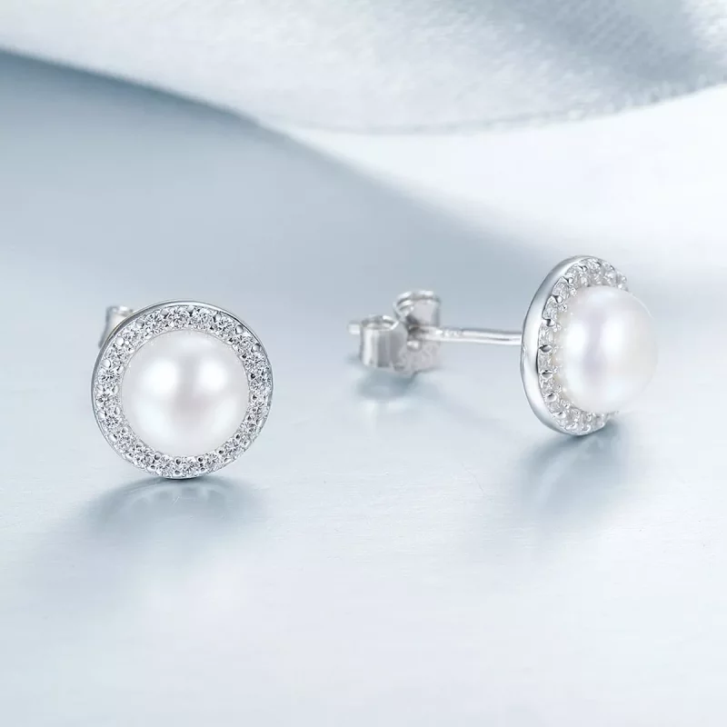 (afbeelding voor) Pandora Style Elegante monoloog Oorknopjes - SCE122 - Bekijken 6