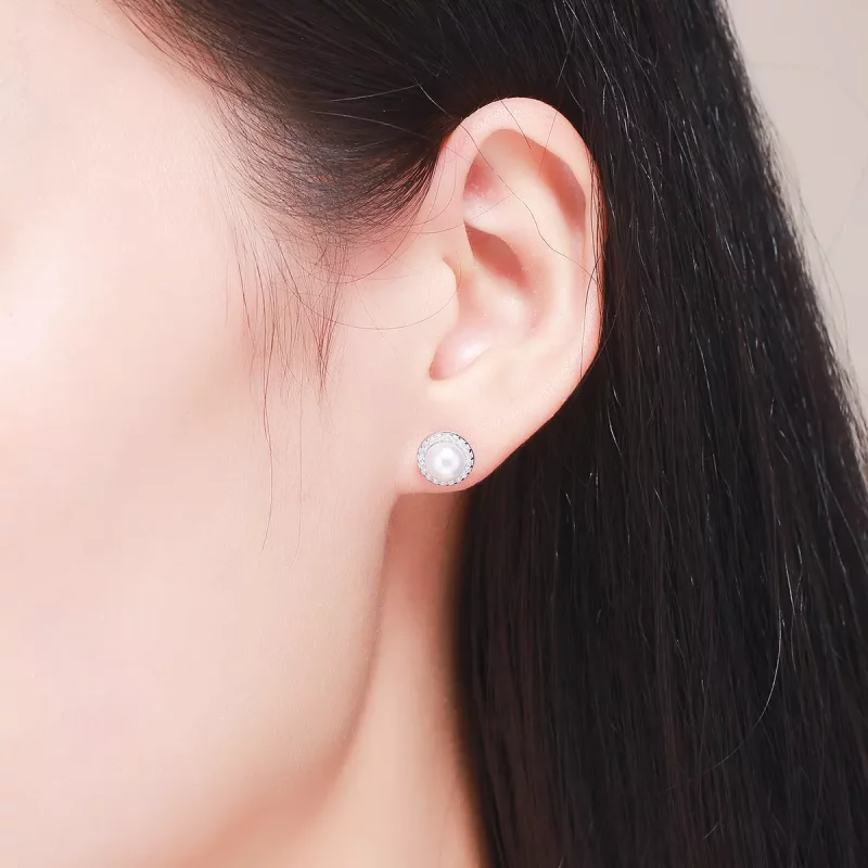 (afbeelding voor) Pandora Style Elegante monoloog Oorknopjes - SCE122 - Bekijken 7