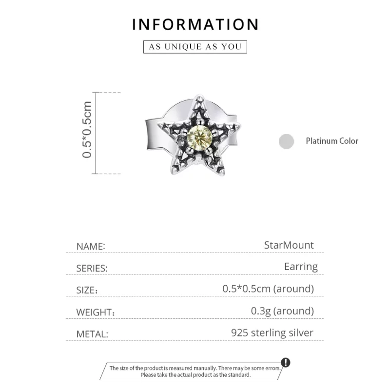 (afbeelding voor) Pandora Style Enkele Starmount Oorknopjes - SCE1066 - Bekijken 3