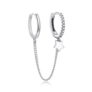 Pandora Style Enkele ster Oorhangers - SCE914 (afbeelding voor) Pandora Style Enkele ster Oorhangers - SCE914