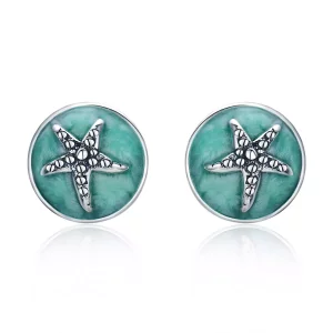 Pandora Style Fantasie Zeester Oorknopjes - SCE205 (afbeelding voor) Pandora Style Fantasie Zeester Oorknopjes - SCE205