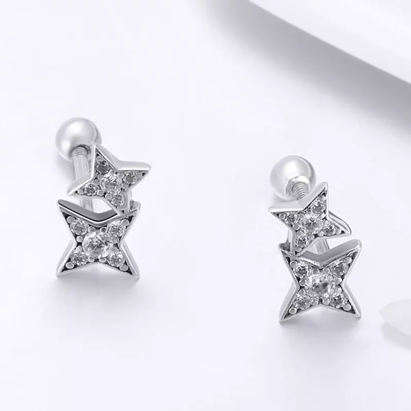 (afbeelding voor) Pandora Style Fascinerend sterrenlicht Oorknopjes - SCE432 - Bekijken 2