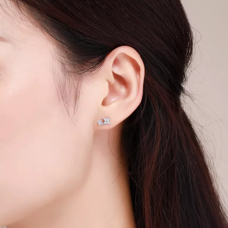 (afbeelding voor) Pandora Style Fascinerend sterrenlicht Oorknopjes - SCE432 - Bekijken 4
