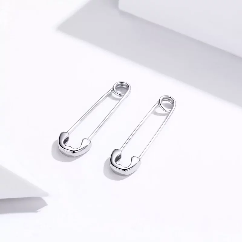 (afbeelding voor) Pandora Style Gelukkig Paperclip Oorknopjes - SCE695-A - Bekijken 2