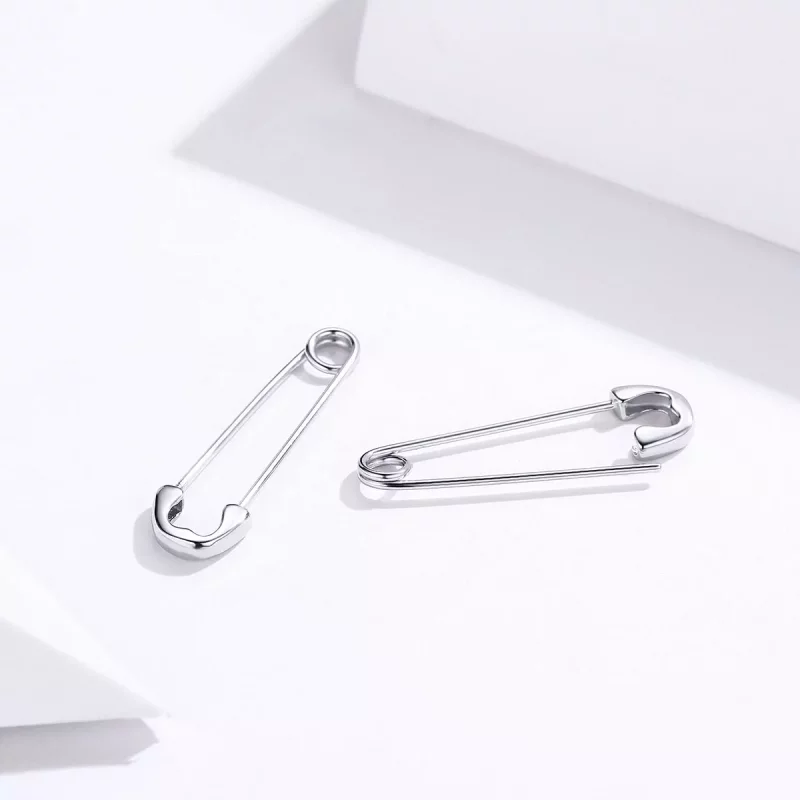 (afbeelding voor) Pandora Style Gelukkig Paperclip Oorknopjes - SCE695-A - Bekijken 4