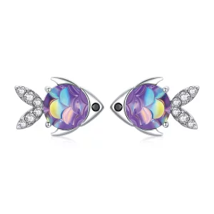 Pandora Style Gelukkige kleine vis Oorknopjes - SCE1028 (afbeelding voor) Pandora Style Gelukkige kleine vis Oorknopjes - SCE1028