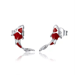 Pandora Style Gelukkige Koi Oorknopjes - SCE812 (afbeelding voor) Pandora Style Gelukkige Koi Oorknopjes - SCE812