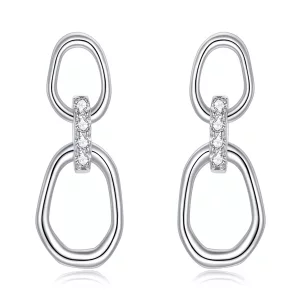 Pandora Style Geometrie Oorhangers - SCE1016 (afbeelding voor) Pandora Style Geometrie Oorhangers - SCE1016