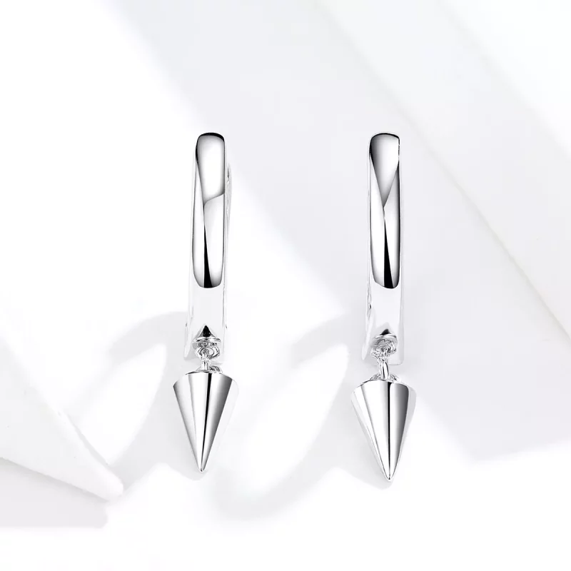 (afbeelding voor) Pandora Style Geometrie Oorhangers - SCE744 - Bekijken 3
