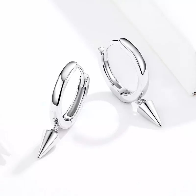 (afbeelding voor) Pandora Style Geometrie Oorhangers - SCE744 - Bekijken 4