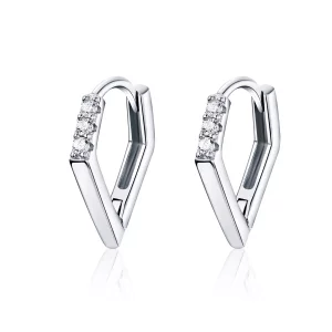 (afbeelding voor) Pandora Style Geometrie Oorringen - BSE162