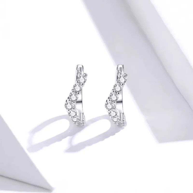 (afbeelding voor) Pandora Style Geometrie Oorringen - SCE844 - Bekijken 2
