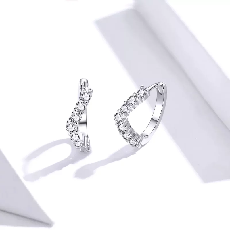 (afbeelding voor) Pandora Style Geometrie Oorringen - SCE844 - Bekijken 3