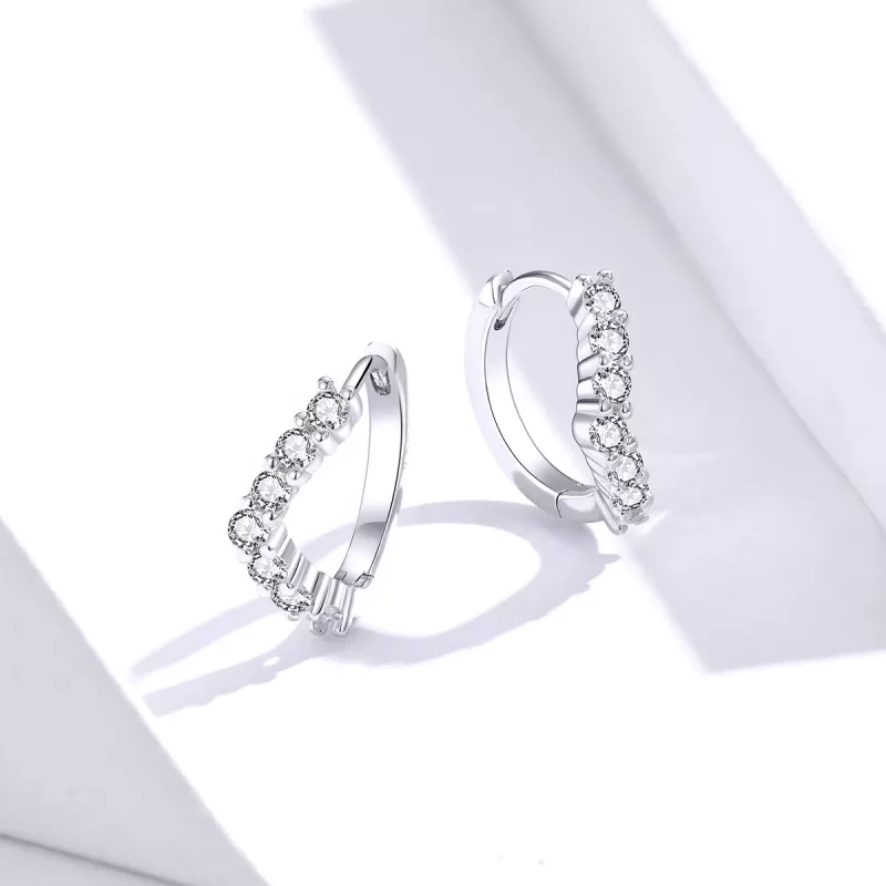 (afbeelding voor) Pandora Style Geometrie Oorringen - SCE844 - Bekijken 4
