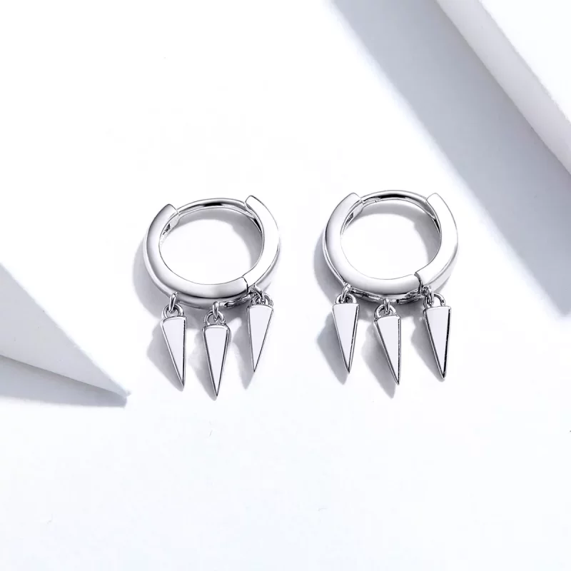 (afbeelding voor) Pandora Style Geometrisch Oorhangers - SCE779 - Bekijken 3