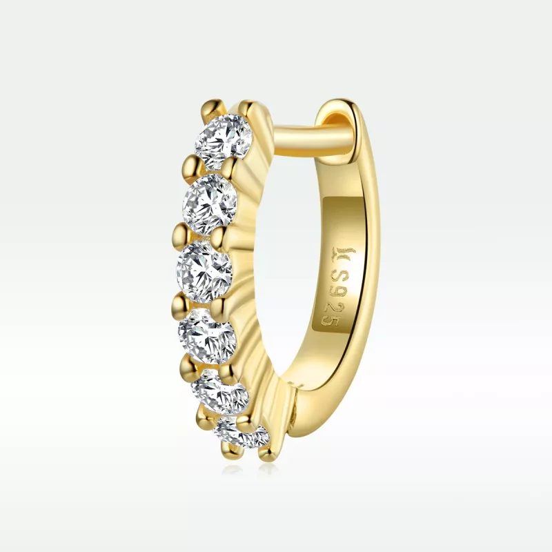 (afbeelding voor) Pandora Style Glanzend wit Oorringen - SCE1103 - Bekijken 4