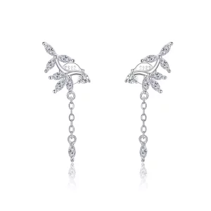 (afbeelding voor) Pandora Style Glanzende Bloem Oorhangers - BSE350