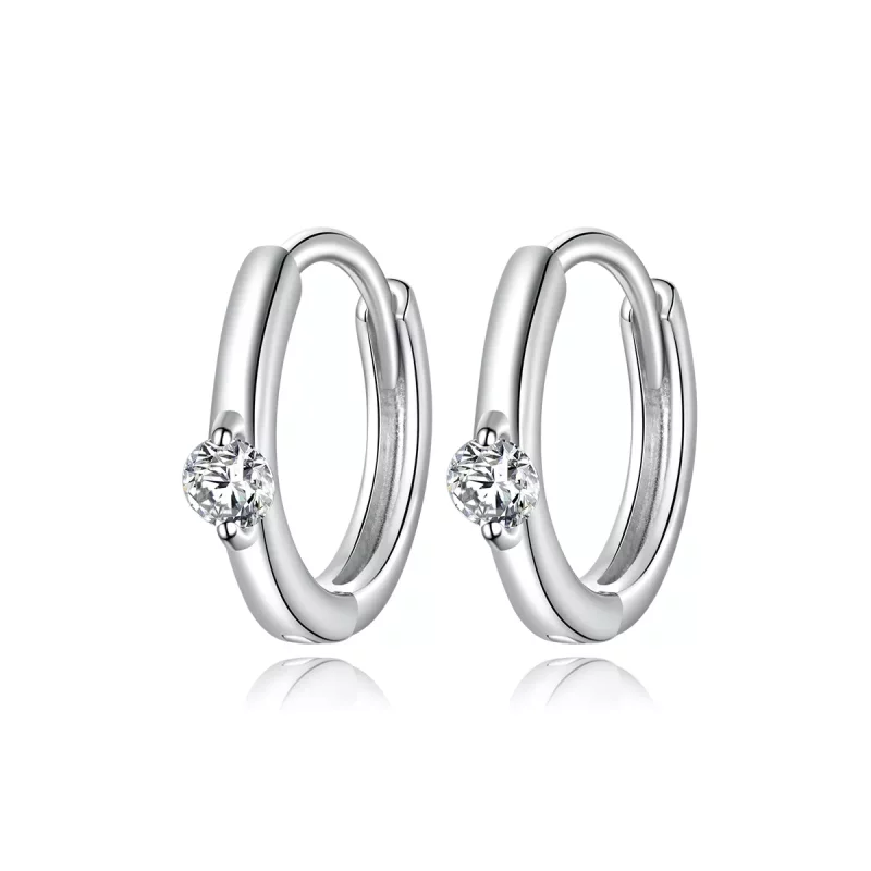 (afbeelding voor) Pandora Style Glanzende diamant Oorringen - SCE1050-A