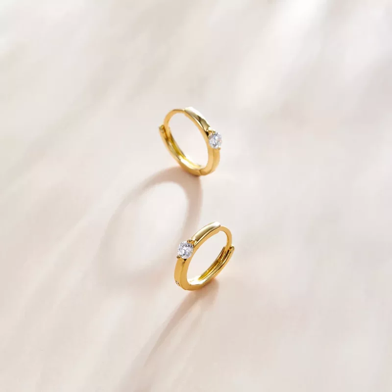 (afbeelding voor) Pandora Style Glanzende diamant Oorringen - SCE1050-B - Bekijken 2