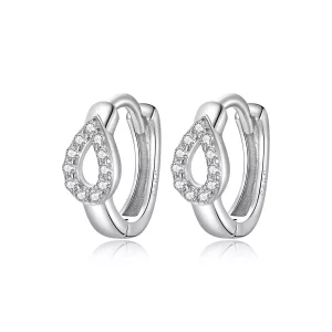 (afbeelding voor) Pandora Style Glanzende druppels Oorringen - SCE1046