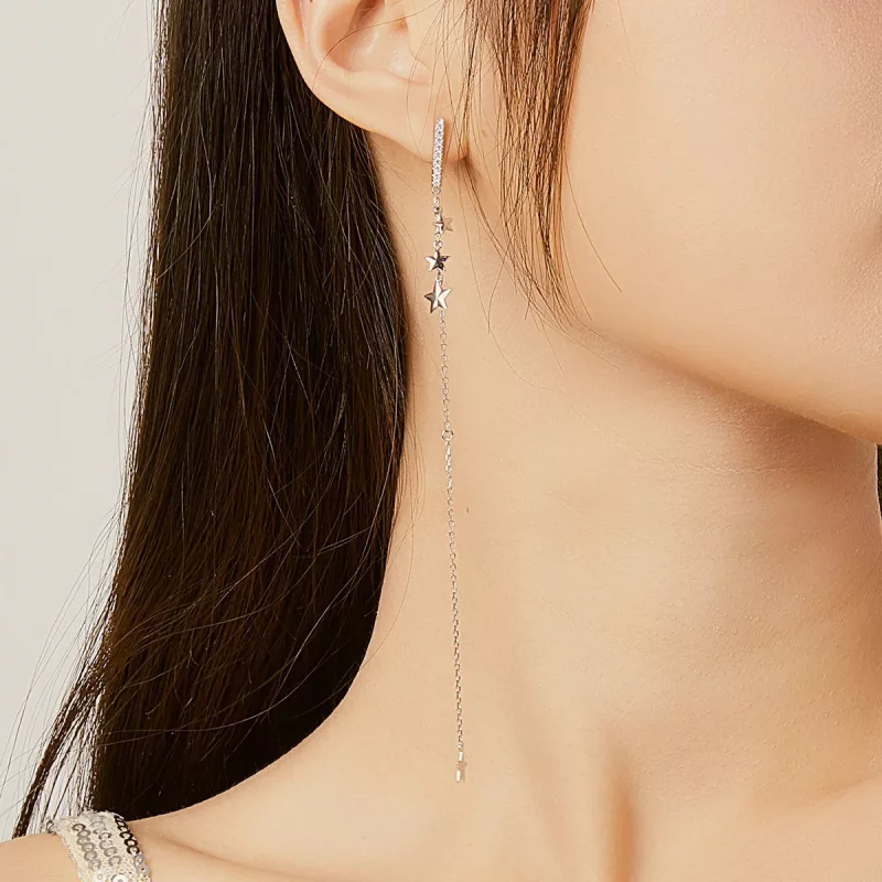 (afbeelding voor) Pandora Style Glanzende mango Oorhangers - BSE349 - Bekijken 8