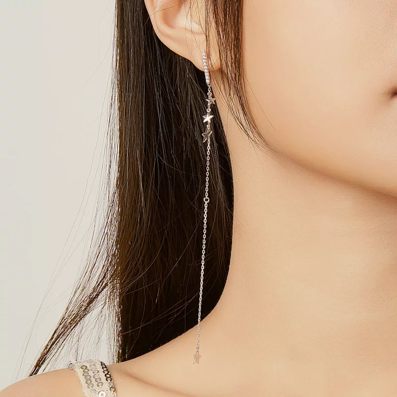 (afbeelding voor) Pandora Style Glanzende mango Oorhangers - BSE349 - Bekijken 9