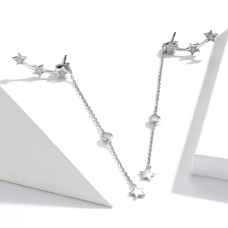 (afbeelding voor) Pandora Style Glanzende mango Oorhangers - SCE727 - Bekijken 2