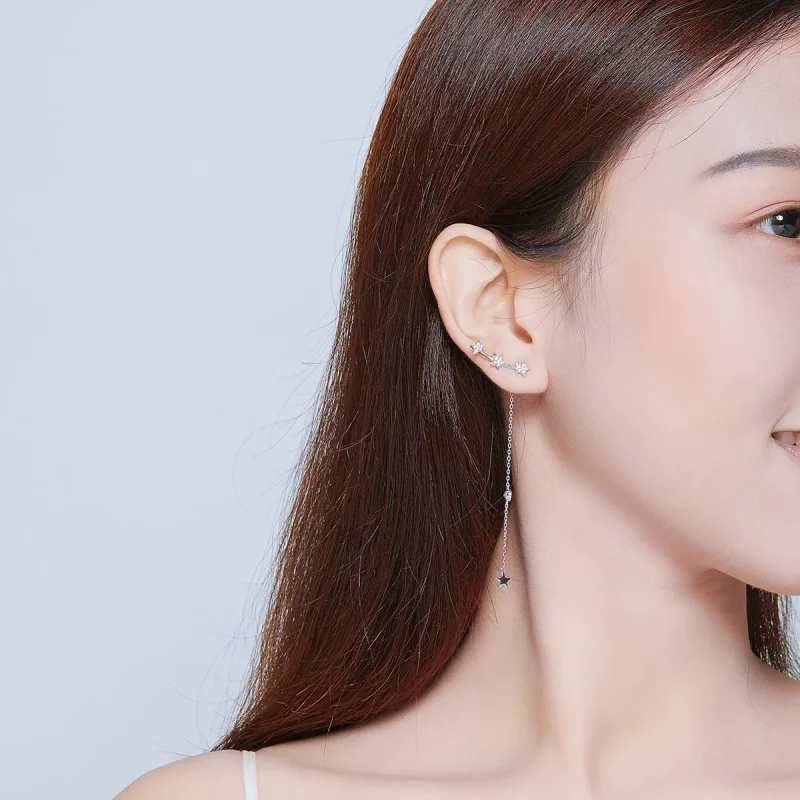 (afbeelding voor) Pandora Style Glanzende mango Oorhangers - SCE727 - Bekijken 7