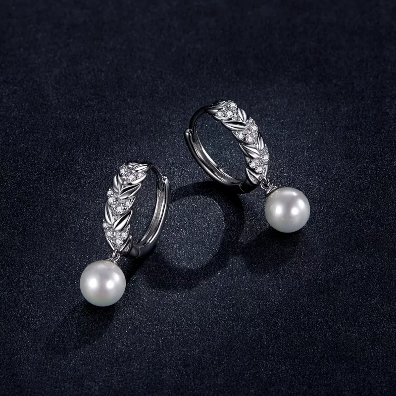 (afbeelding voor) Pandora Style Glanzende Tarwe Oorhangers - BSE446 - Bekijken 5