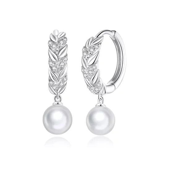 (afbeelding voor) Pandora Style Glanzende Tarwe Oorhangers - BSE446