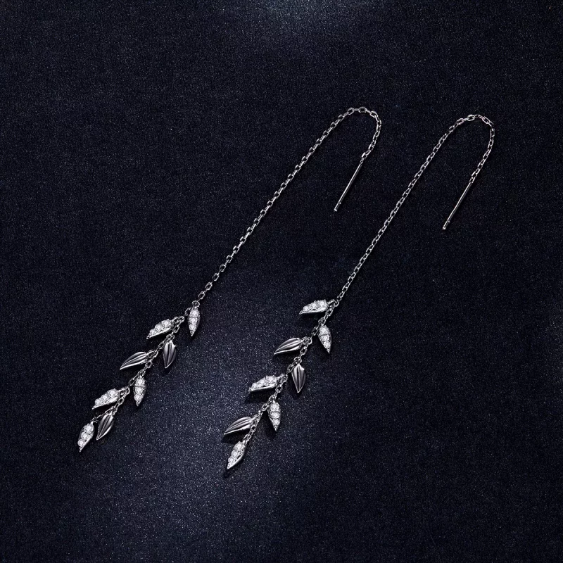 (afbeelding voor) Pandora Style Glanzende Tarwe Oorhangers - BSE447 - Bekijken 5
