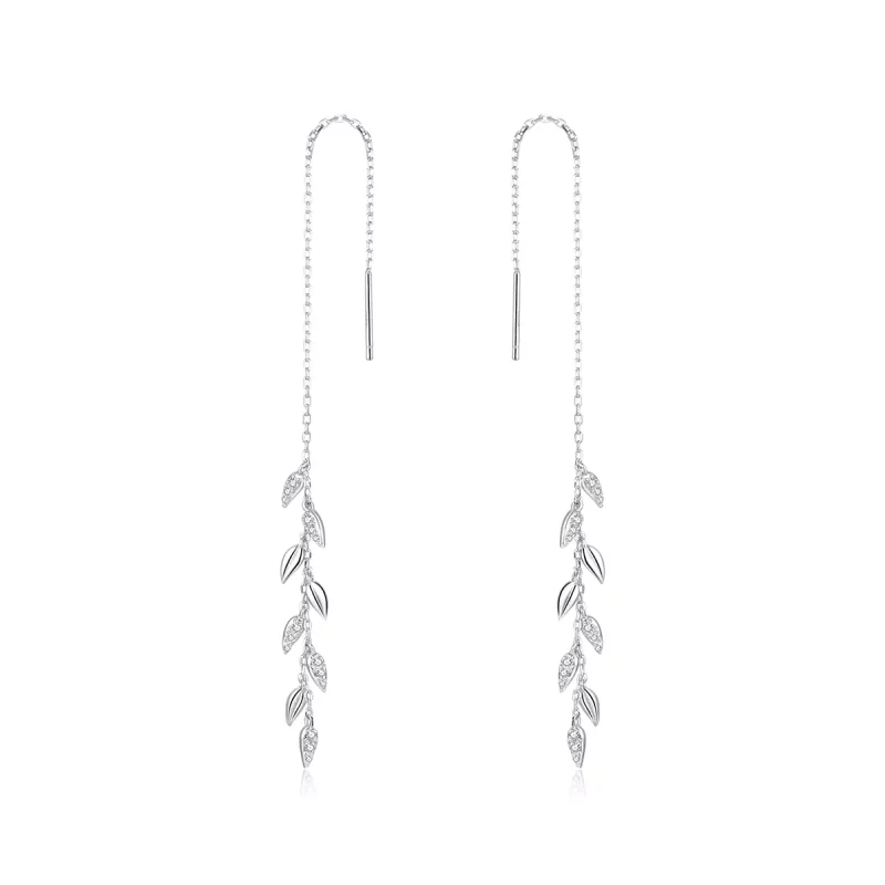 (afbeelding voor) Pandora Style Glanzende Tarwe Oorhangers - BSE447