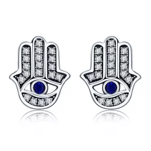Pandora Style Hamsahand Oorknopjes - SCE389 (afbeelding voor) Pandora Style Hamsahand Oorknopjes - SCE389