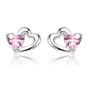 Pandora Style Hart en ziel Oorknopjes - SCE090 (afbeelding voor) Pandora Style Hart en ziel Oorknopjes - SCE090
