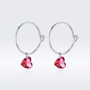 Pandora Style Hart Oorhangers - BSE317 (afbeelding voor) Pandora Style Hart Oorhangers - BSE317