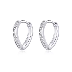 (afbeelding voor) Pandora Style Hart vorm Oorringen - SCE868