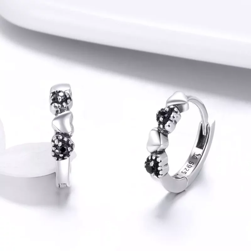 (afbeelding voor) Pandora Style Harten Daten Oorringen - SCE445 - Bekijken 2