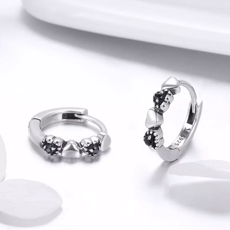 (afbeelding voor) Pandora Style Harten Daten Oorringen - SCE445 - Bekijken 3