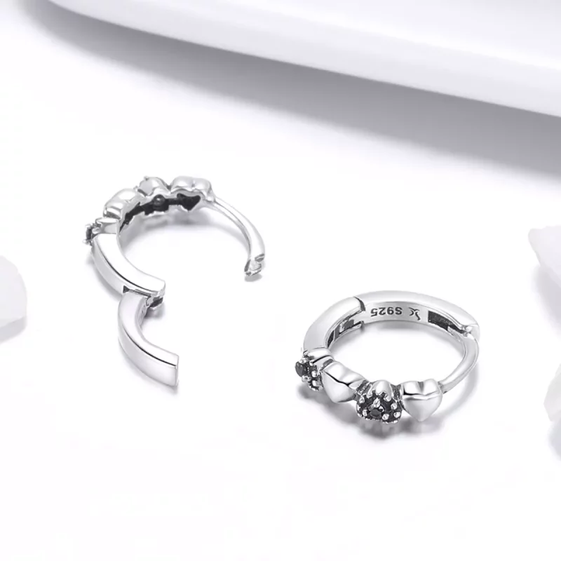 (afbeelding voor) Pandora Style Harten Daten Oorringen - SCE445 - Bekijken 4