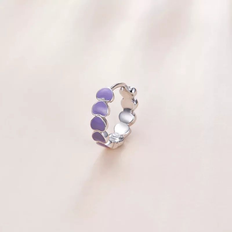 (afbeelding voor) Pandora Style Harten Oorringen - SCE1052-VT - Bekijken 2