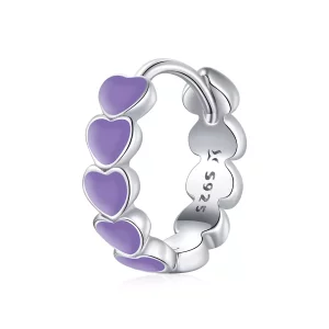 Pandora Style Harten Oorringen - SCE1052-VT (afbeelding voor) Pandora Style Harten Oorringen - SCE1052-VT