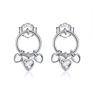 Pandora Style Hartkloppingen Oorhangers - SCE494 (afbeelding voor) Pandora Style Hartkloppingen Oorhangers - SCE494