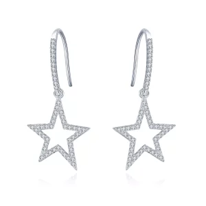(afbeelding voor) Pandora Style Heldere Ster Oorhangers - SCE434