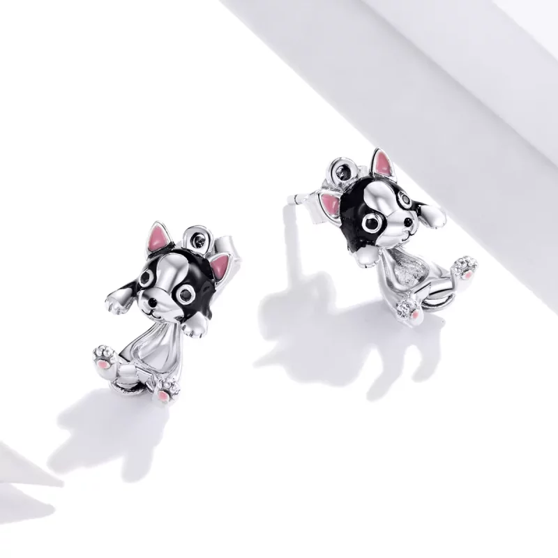 (afbeelding voor) Pandora Style Hond Oorknopjes - SCE978 - Bekijken 3