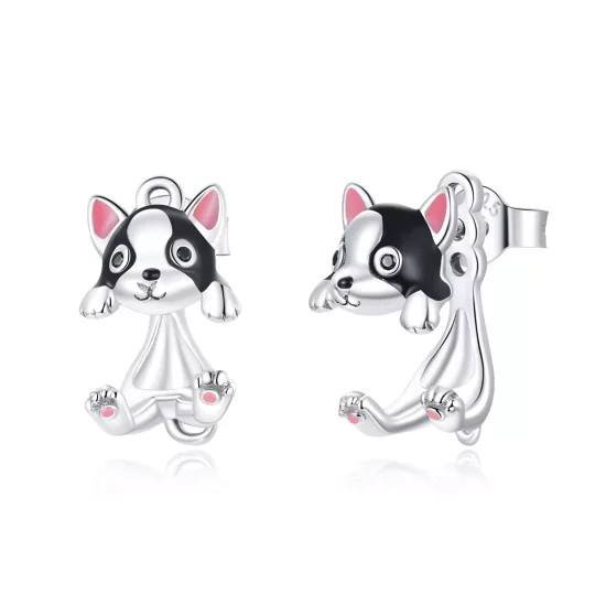 (afbeelding voor) Pandora Style Hond Oorknopjes - SCE978